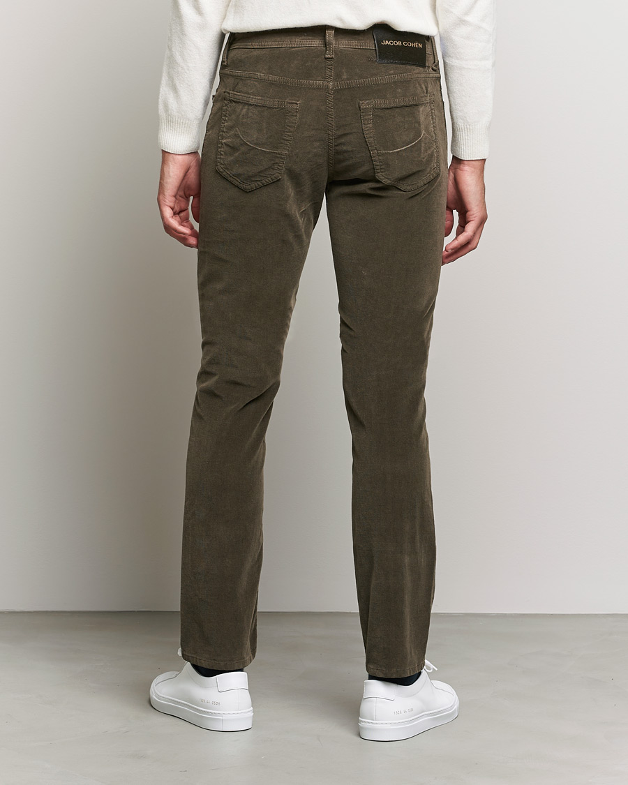 Herr | Byxor | Jacob Cohën | Bard 5-Pocket Corduroy Trousers Brown
