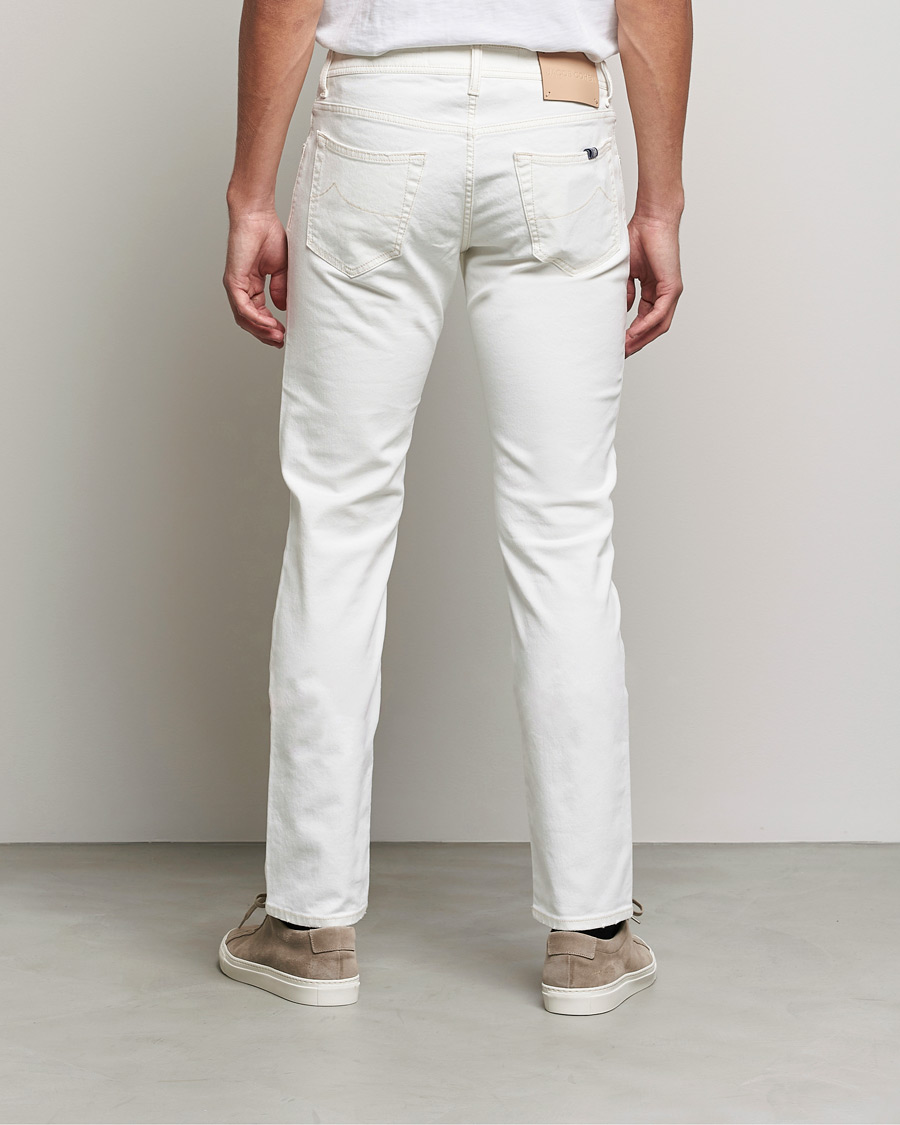 Herr | Jeans | Jacob Cohën | Nick Bio Cotton Slim Fit Jeans Off White