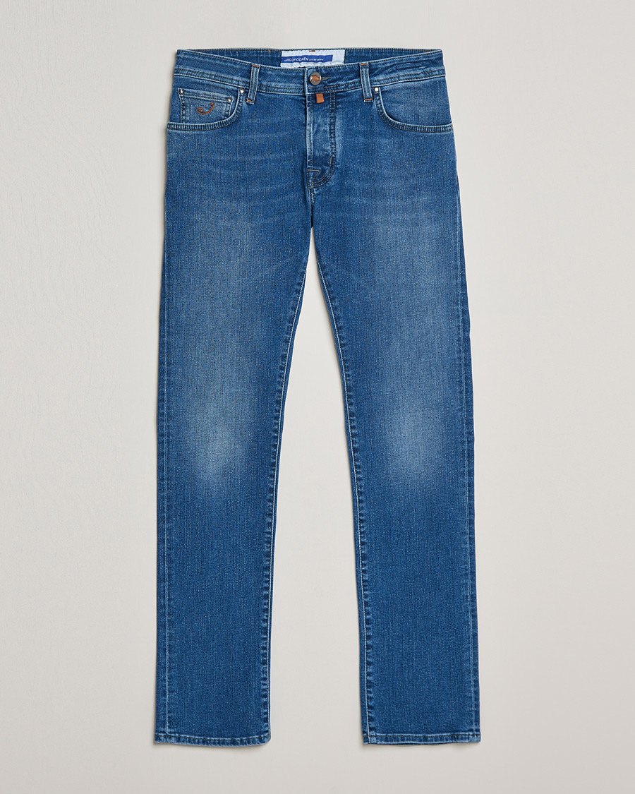 Herr | Jeans | Jacob Cohën | Nick Slim Fit Stretch Jeans Light Blue