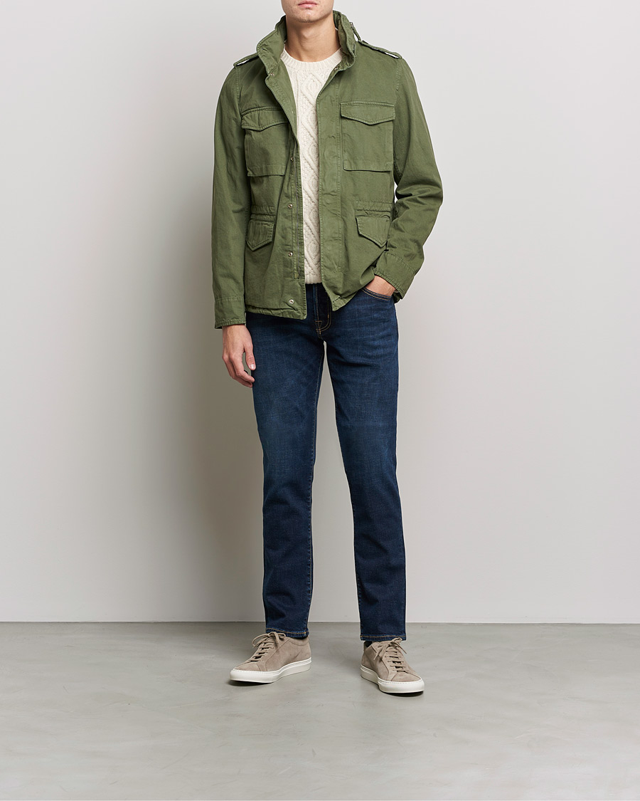 Herr | Jeans | Jacob Cohën | Nick Slim Fit Organic Cotton Jeans Mid Blue