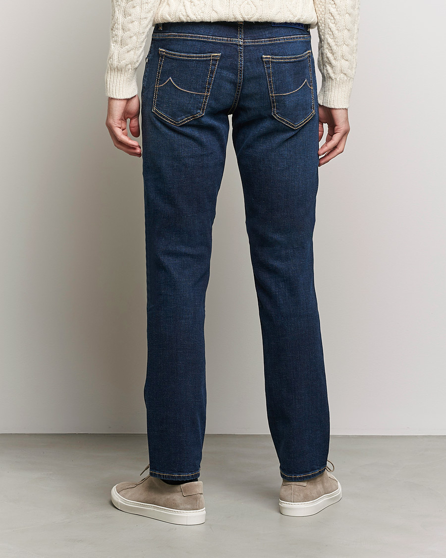 Herr | Jeans | Jacob Cohën | Nick Slim Fit Organic Cotton Jeans Mid Blue