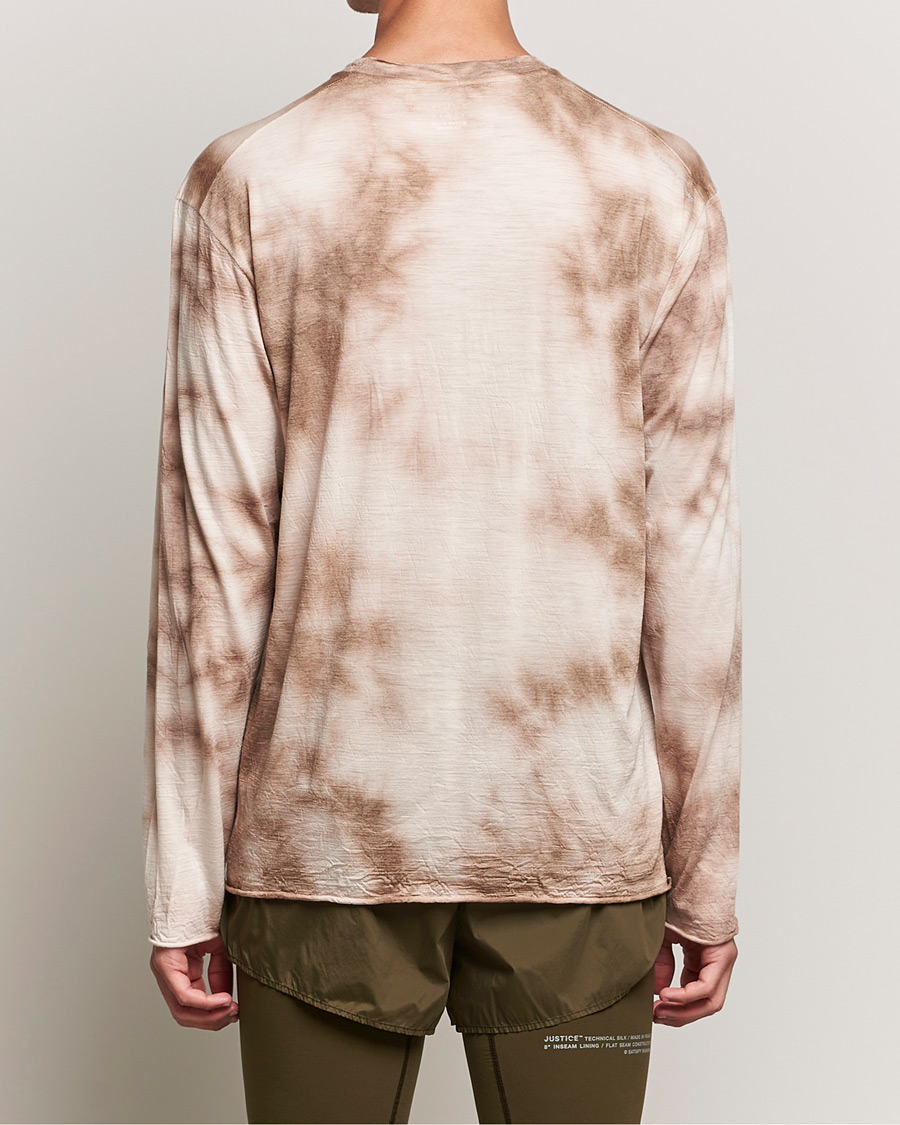 Herr | T-Shirts | Satisfy | CloudMerino Long Sleeve T-Shirt Thrush Batik