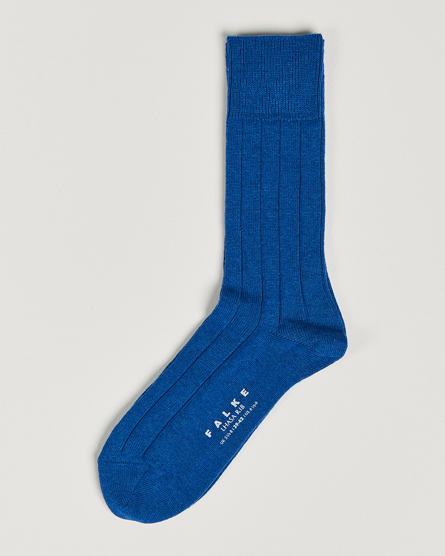 Herr | Underkläder | Falke | Lhasa Cashmere Socks Sapphire Blue