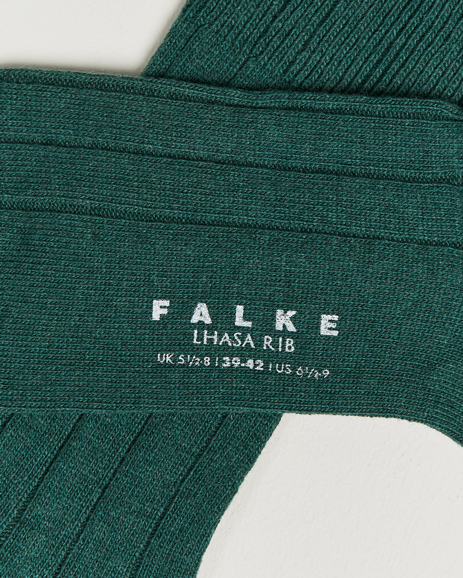 Herr | Strumpor | Falke | Lhasa Cashmere Hunter Green