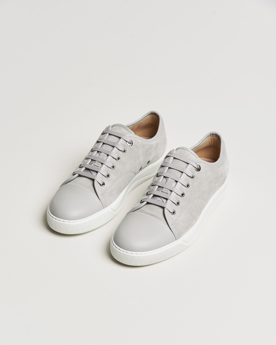 Herr | Lanvin Nappa Cap Toe Sneaker Light Grey | Lanvin | Nappa Cap Toe Sneaker Light Grey