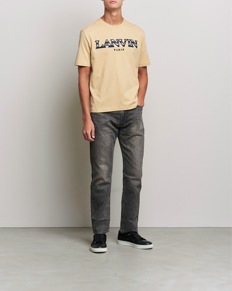 Herr | T-Shirts | Lanvin | Curb Logo T-Shirt Beige