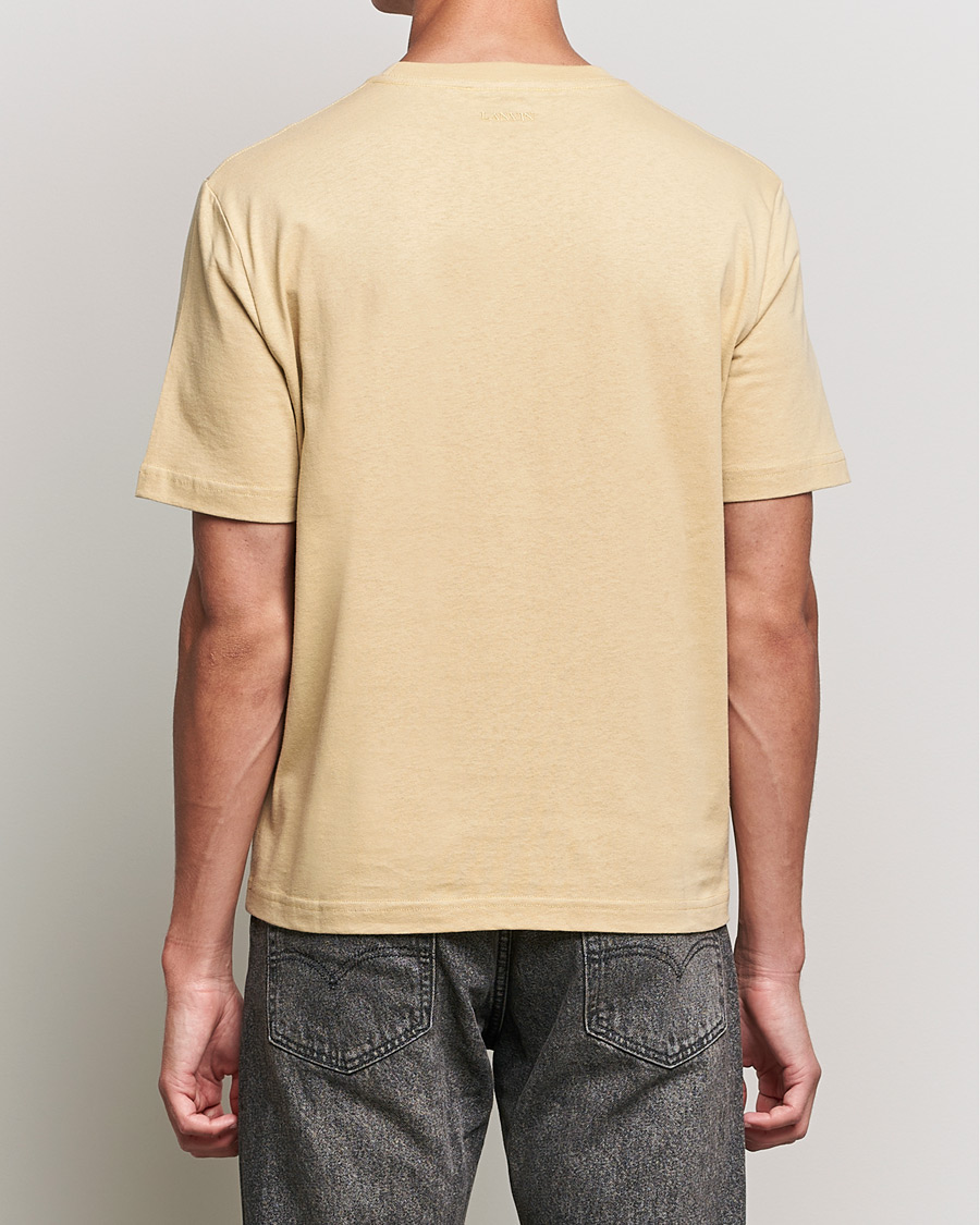 Herr | T-Shirts | Lanvin | Curb Logo T-Shirt Beige