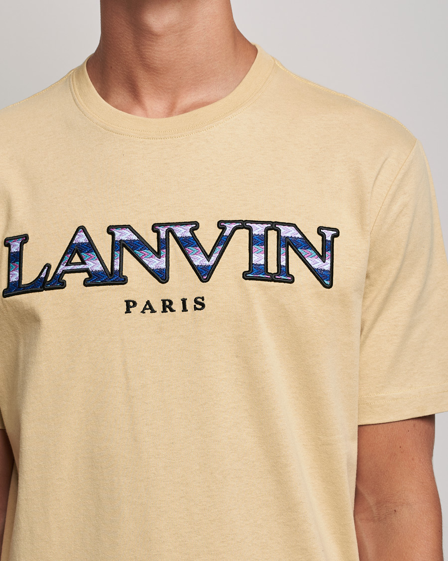 Herr | T-Shirts | Lanvin | Curb Logo T-Shirt Beige