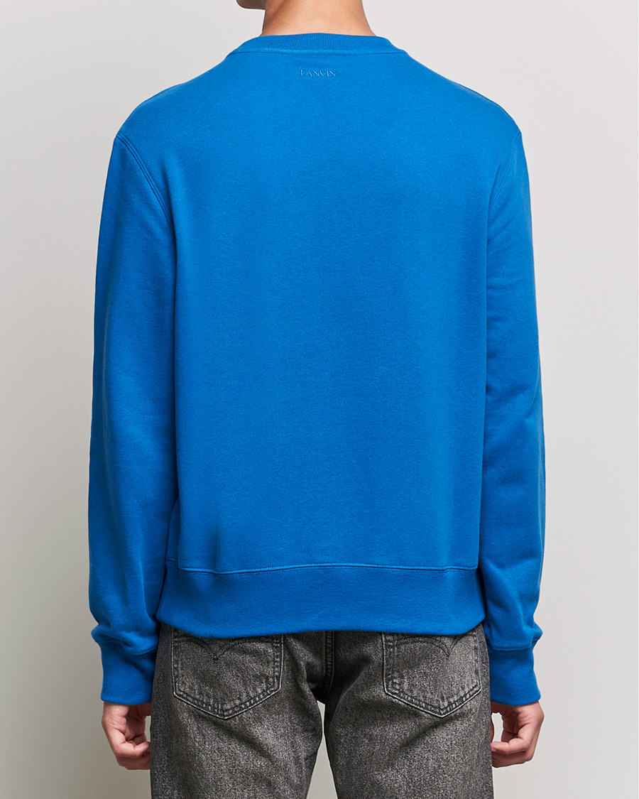 Herr | Tröjor | Lanvin | Curb Logo Sweatshirt Blue Ocean