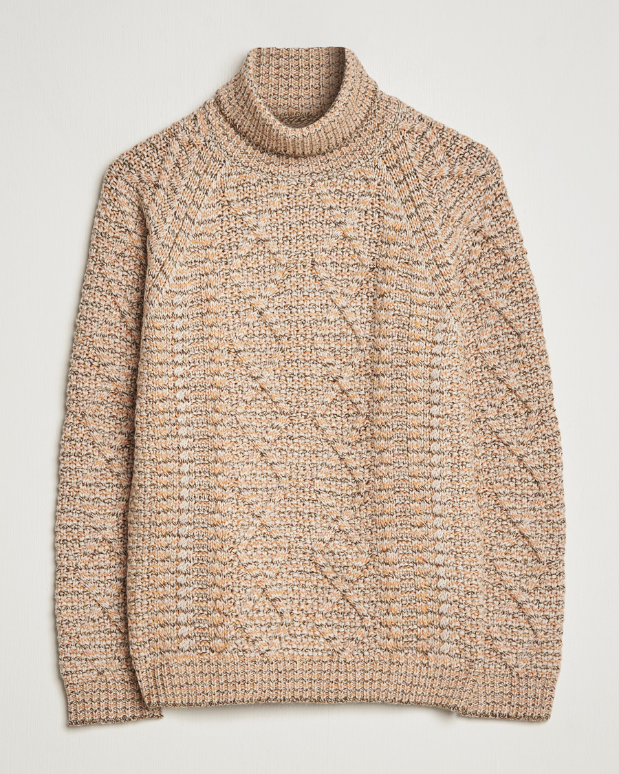 Herr | Tröjor | Snow Peak | Alpaca Mix Turtleneck Ecru