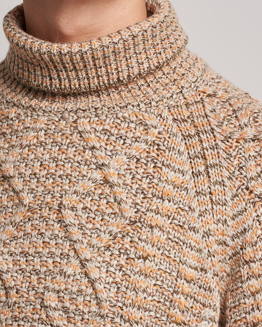 Herr | Tröjor | Snow Peak | Alpaca Mix Turtleneck Ecru