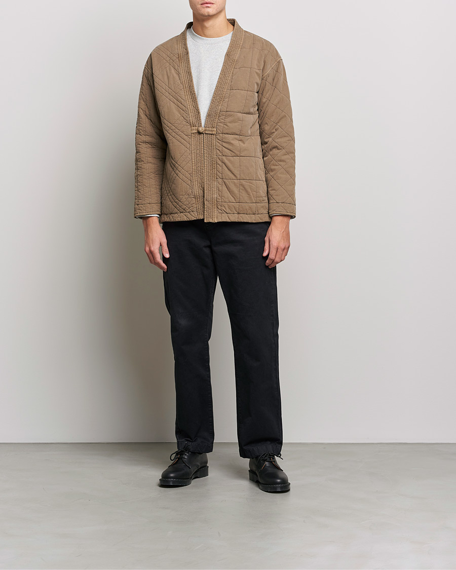 Herr | Tröjor | Snow Peak | Patchwork Quilted Noragi Jacket Brown