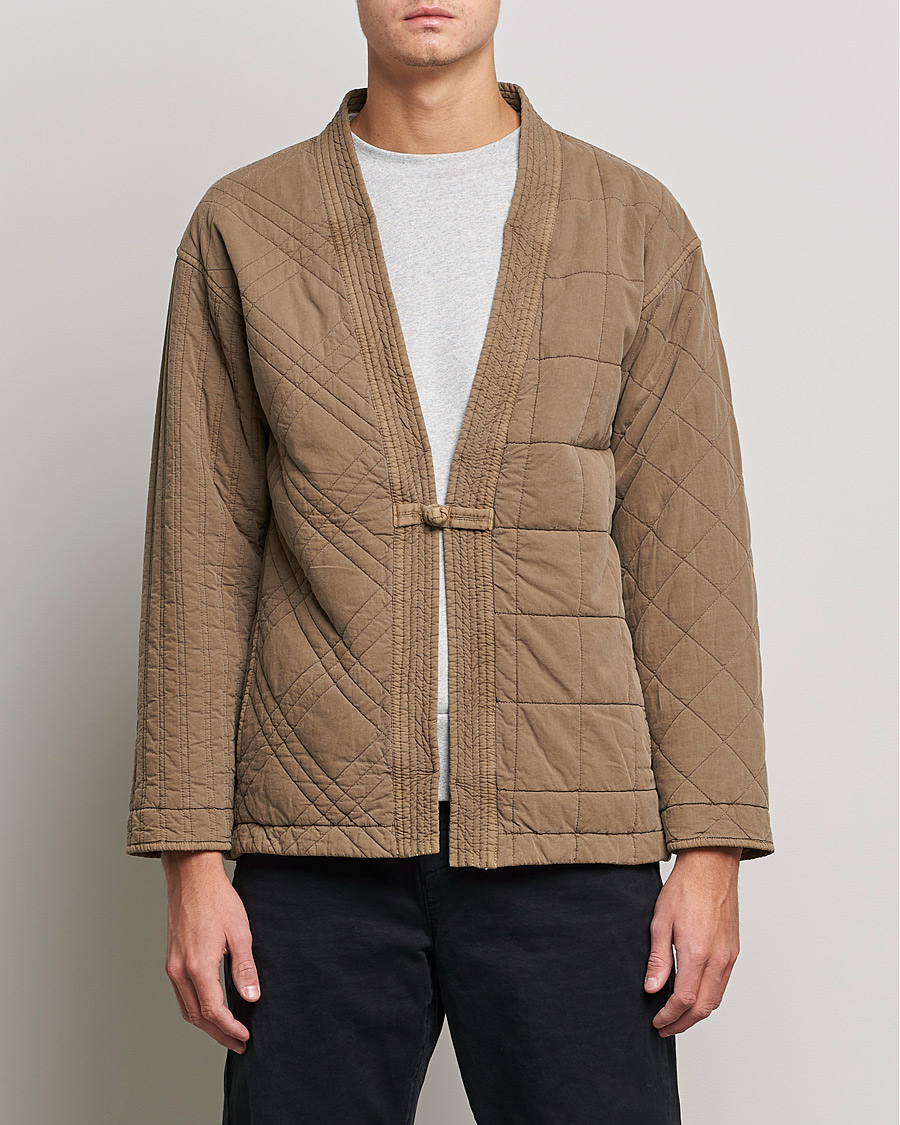 Herr | Tröjor | Snow Peak | Patchwork Quilted Noragi Jacket Brown