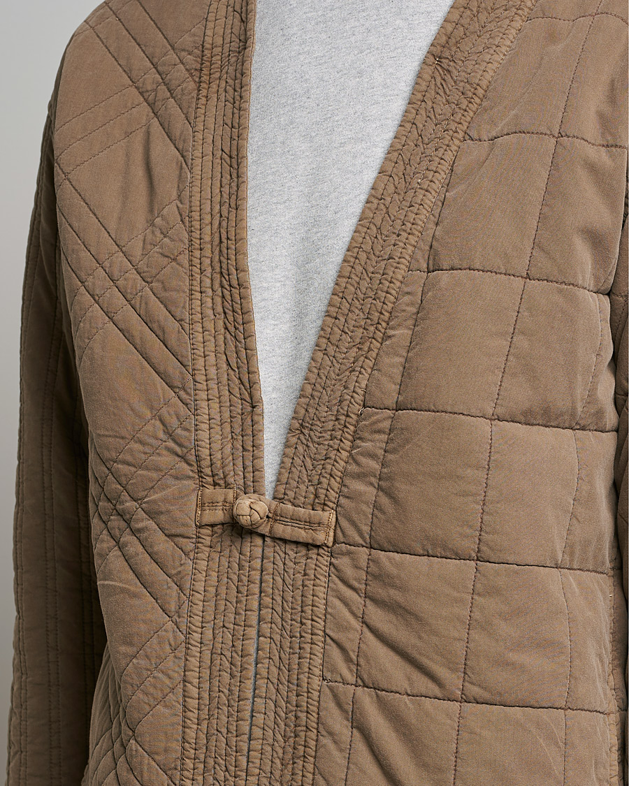 Herr | Tröjor | Snow Peak | Patchwork Quilted Noragi Jacket Brown