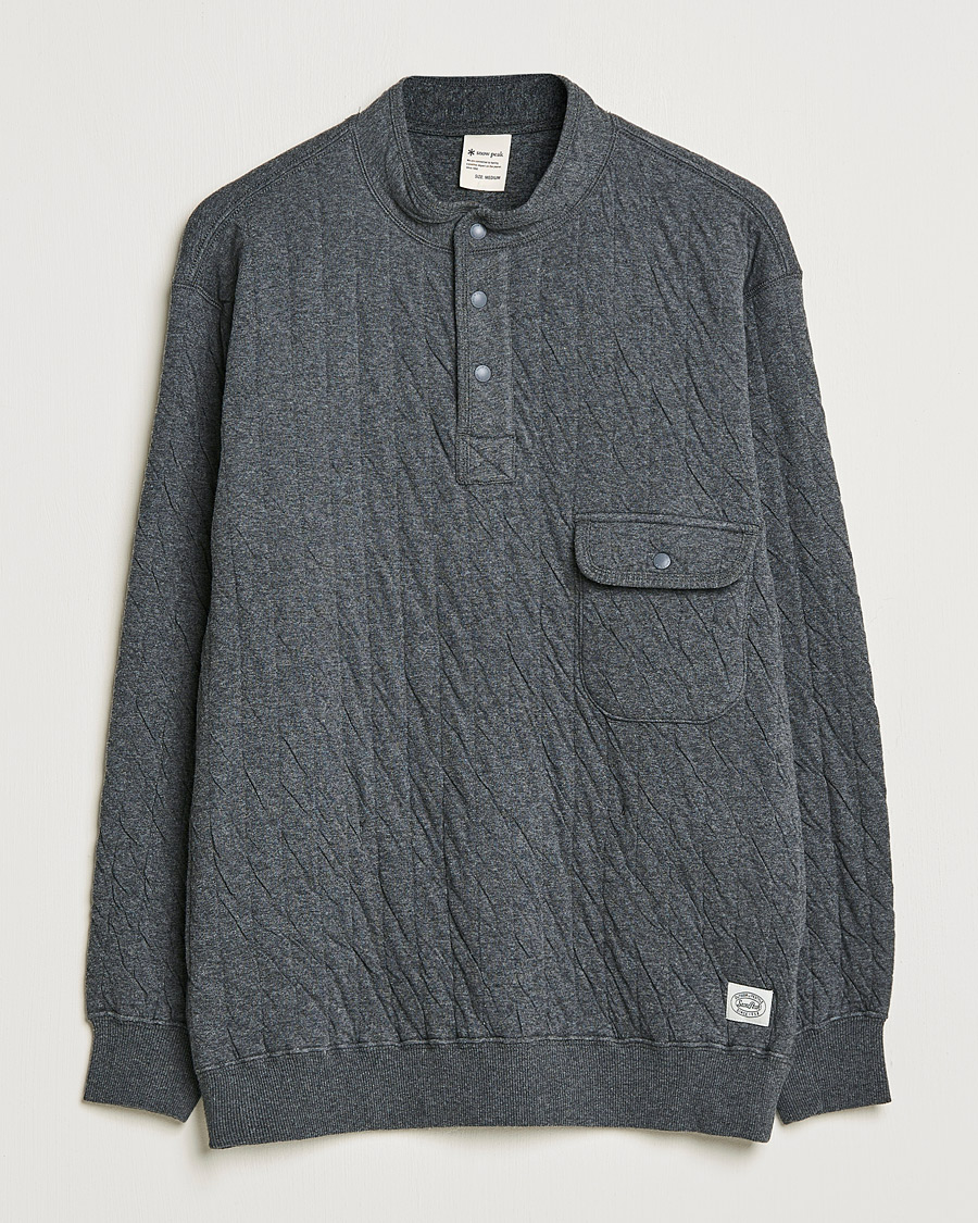Herr | Tröjor | Snow Peak | Natural Warm Stretch Pullover Medium Grey