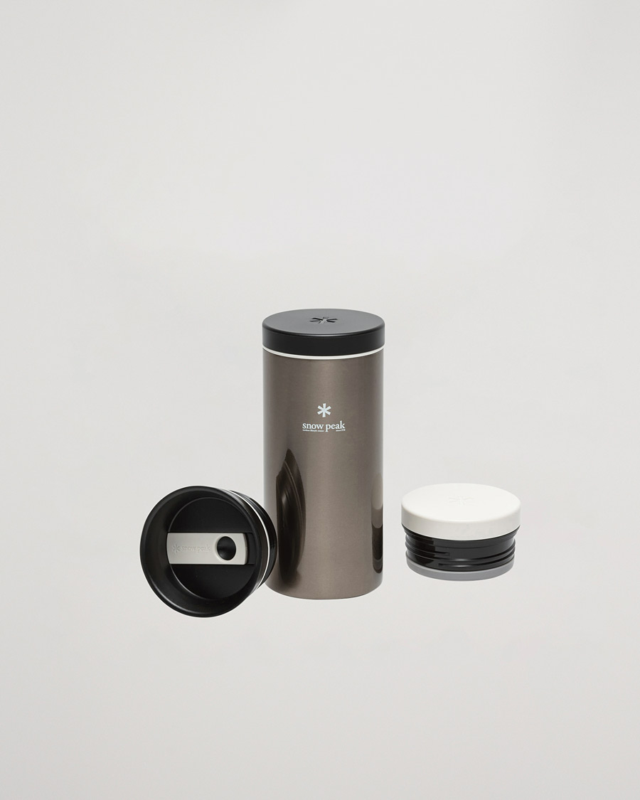 Herr | Snow Peak Kanpai Thermal Bottle Dark Silver | Snow Peak | Kanpai Thermal Bottle Dark Silver