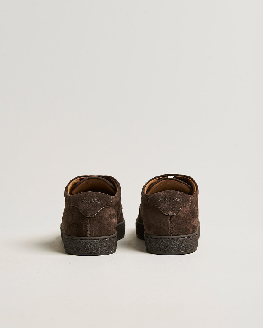 Herr | John Lobb Molton Soft Suede Sneaker Dark Brown Suede | John Lobb | Molton Soft Suede Sneaker Dark Brown Suede