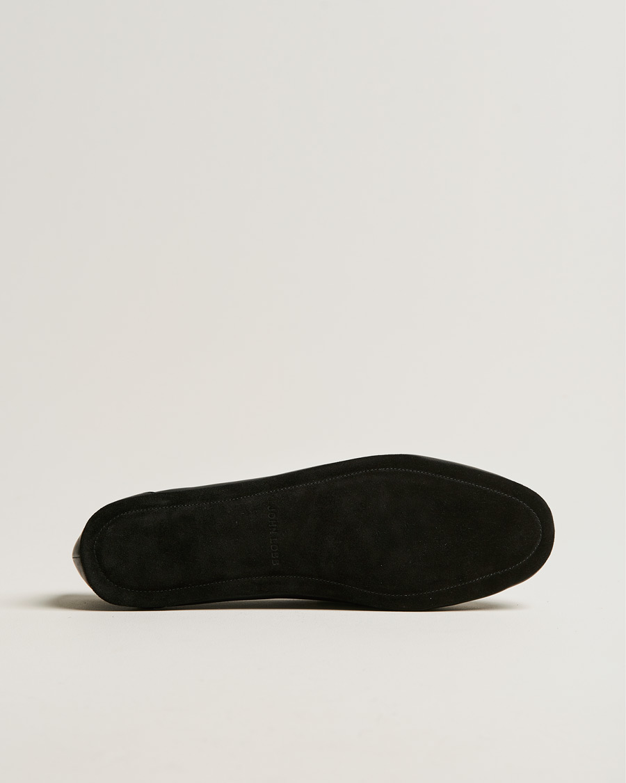 Herr | John Lobb Hampton Travel Slipper Black Lamb Leather | John Lobb | Hampton Travel Slipper Black Lamb Leather