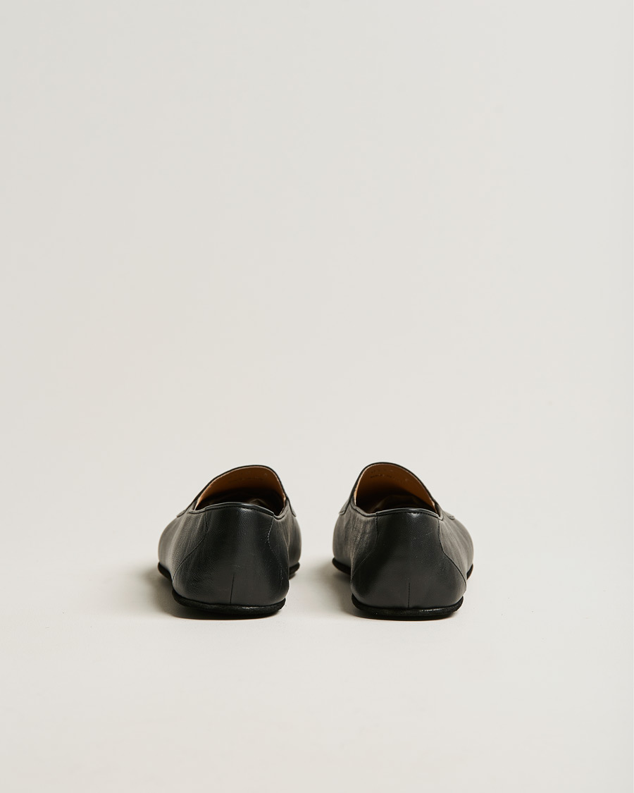 Herr | John Lobb Hampton Travel Slipper Black Lamb Leather | John Lobb | Hampton Travel Slipper Black Lamb Leather