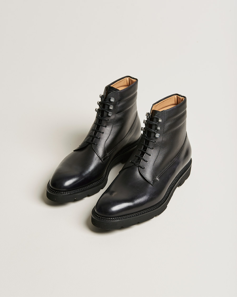 Herr |  | John Lobb | Adler Leather Boot Black Calf
