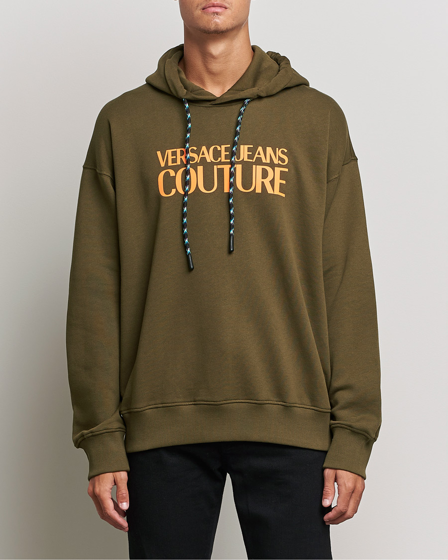 Herr |  | Versace Jeans Couture | Logo Fluo Hoodie Army