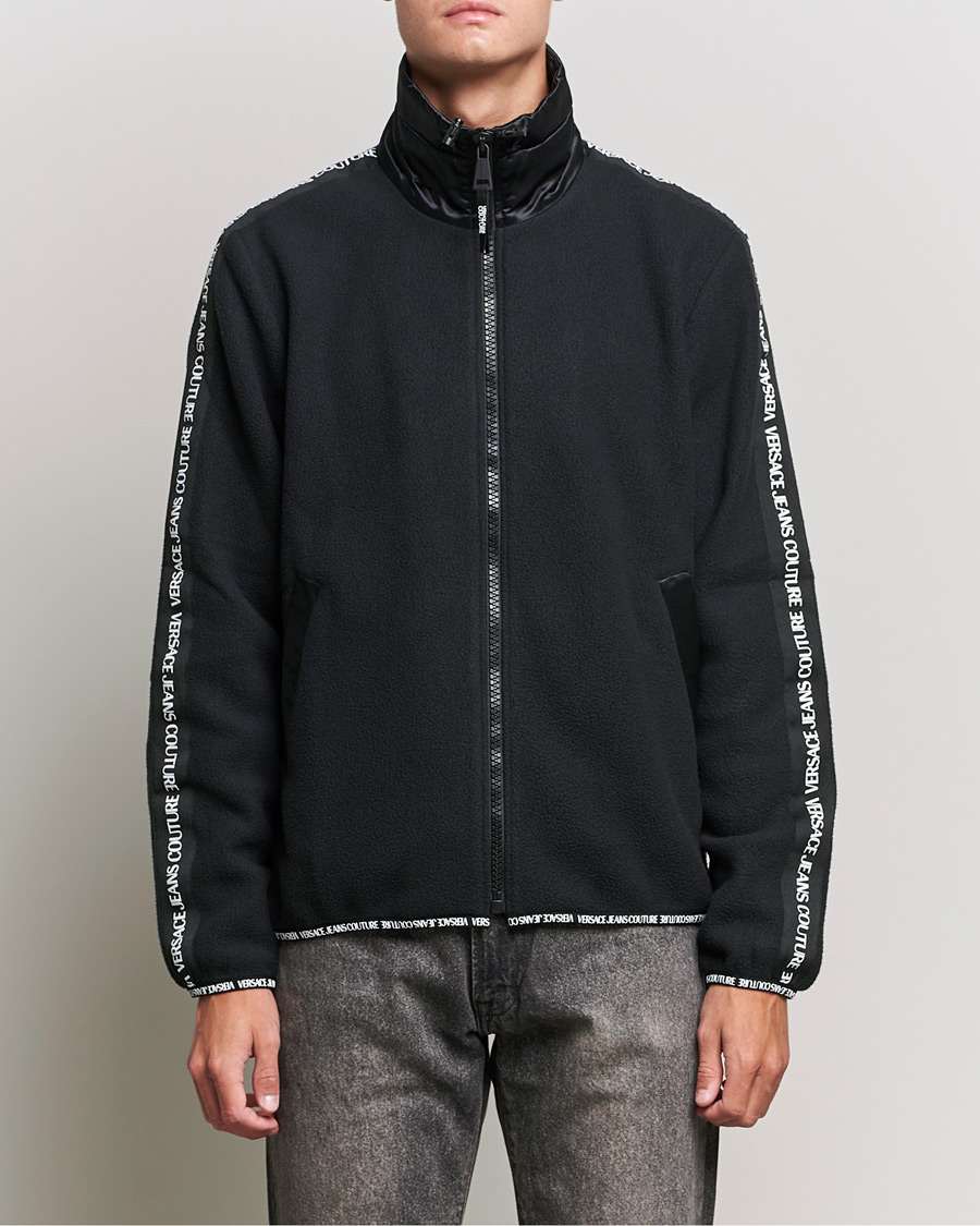 Herr | Tröjor | Versace Jeans Couture | Tape Logo Full Zip Black