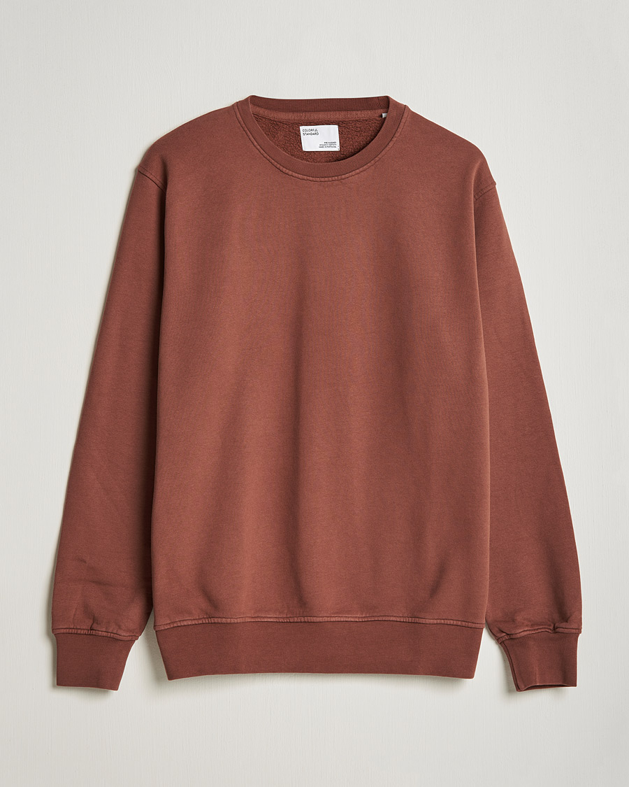 Herr | Tröjor | Colorful Standard | Classic Organic Crew Neck Sweat Cinnamon Brown