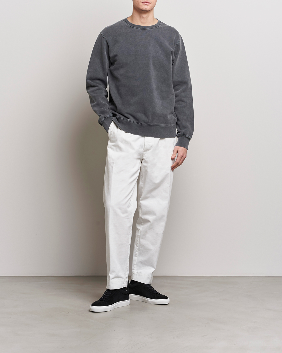 Herr | Tröjor | Colorful Standard | Classic Organic Crew Neck Sweat Faded Black