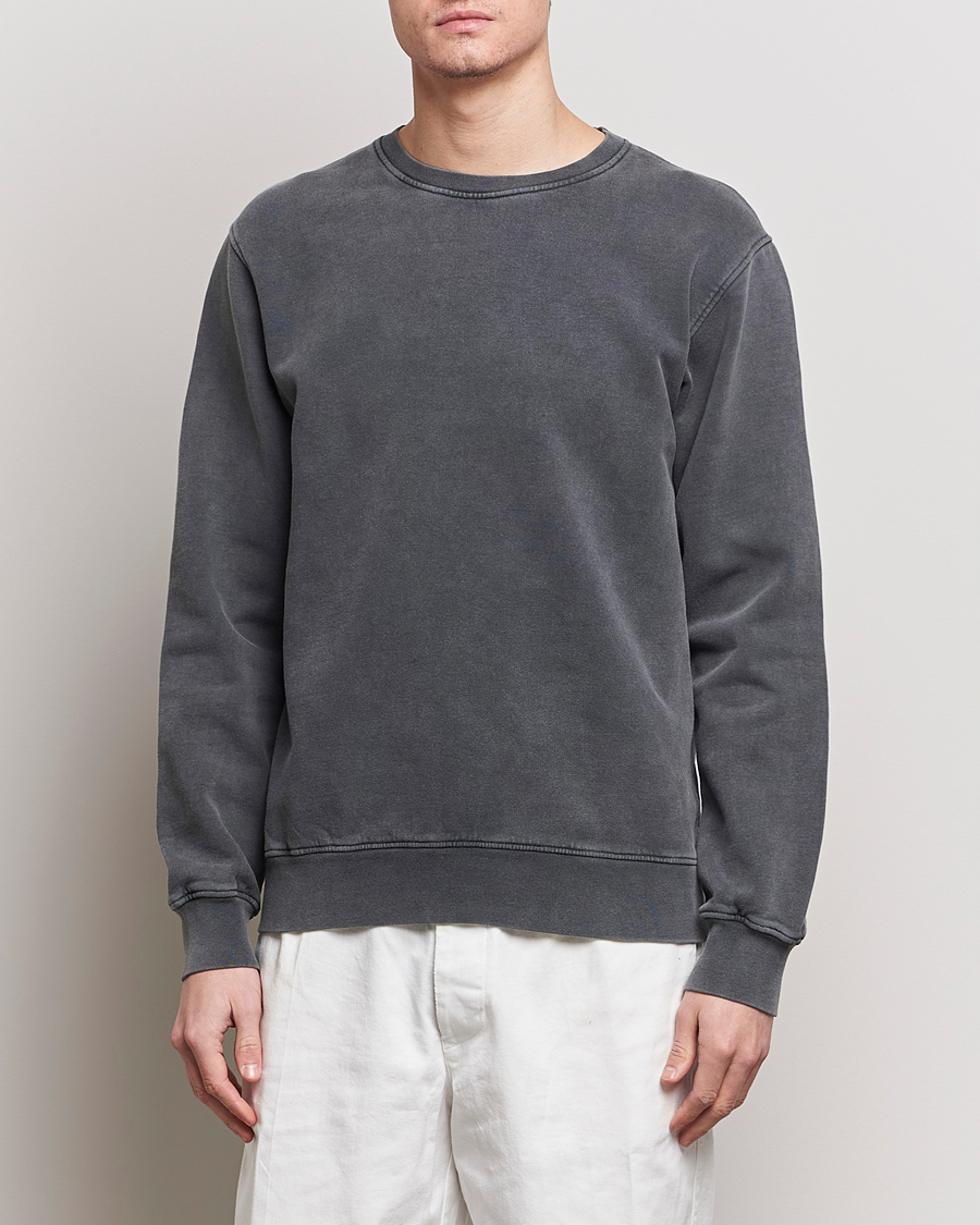 Herre |  | Colorful Standard | Classic Organic Crew Neck Sweat Faded Black