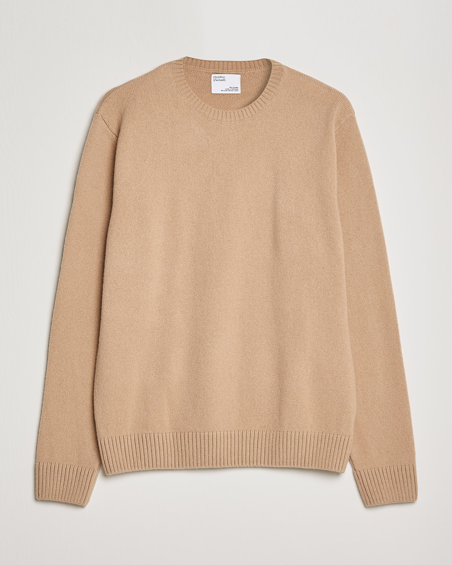 Herr | Tröjor | Colorful Standard | Classic Merino Wool Crew Neck Honey Beige