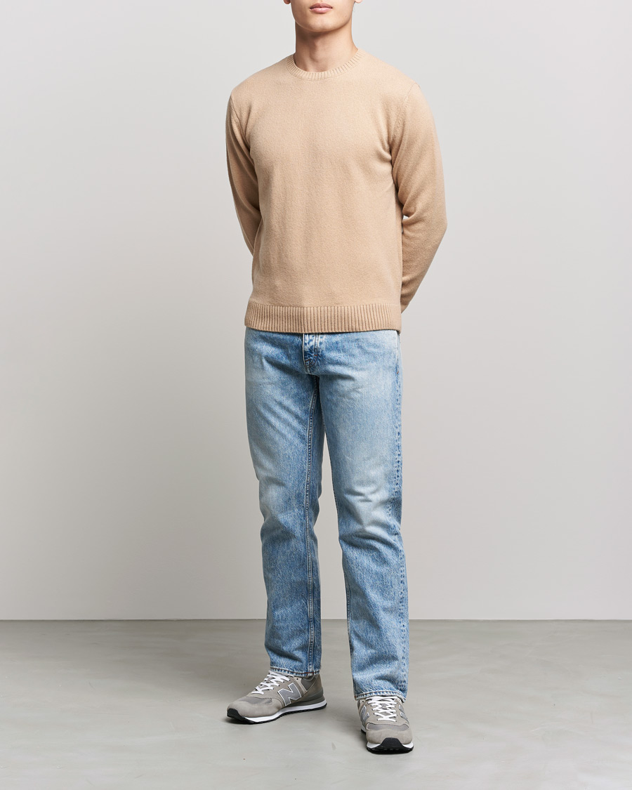Herr | Tröjor | Colorful Standard | Classic Merino Wool Crew Neck Honey Beige