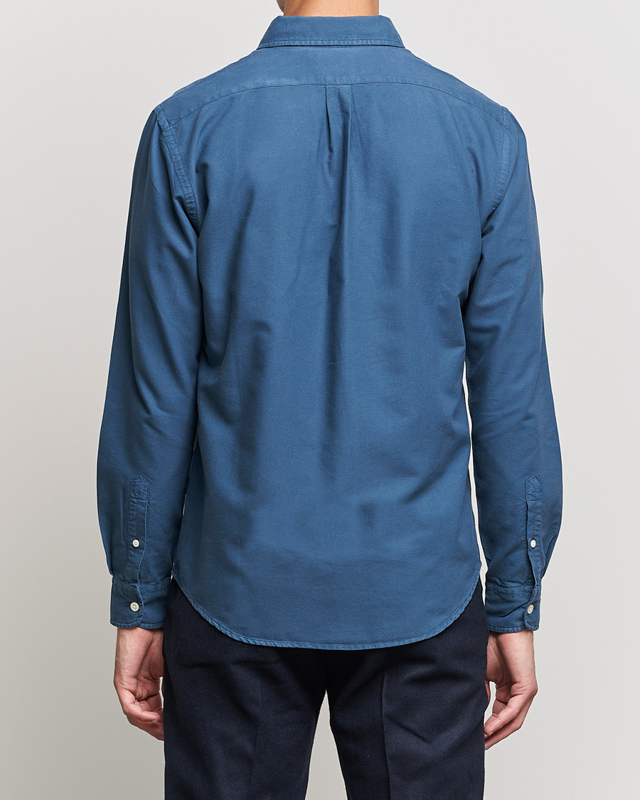 Herr | Skjortor | Colorful Standard | Classic Organic Oxford Button Down Shirt Petrol Blue
