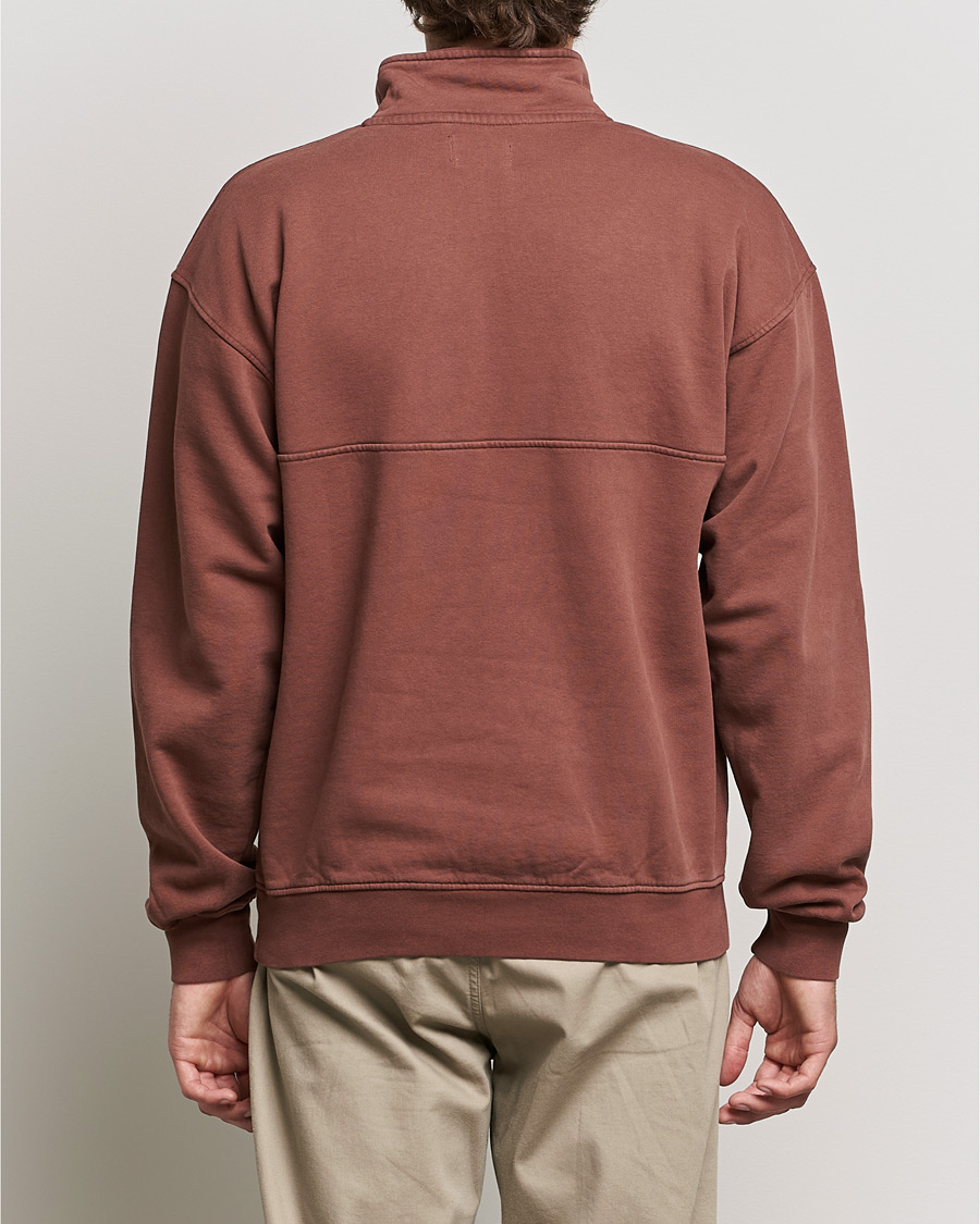 Herr | Tröjor | Colorful Standard | Classic Organic Half-Zip Cinnamon Brown