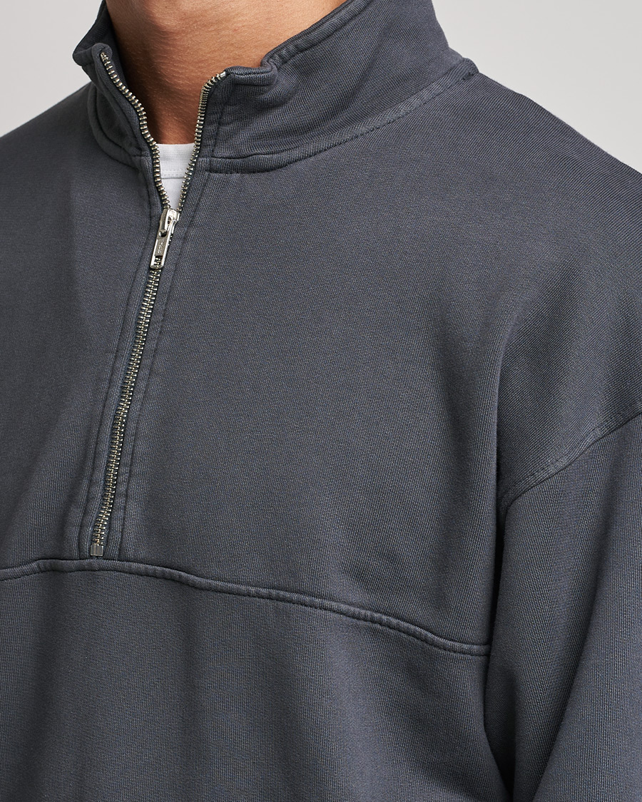 Herr | Tröjor | Colorful Standard | Classic Organic Half-Zip Lava Grey