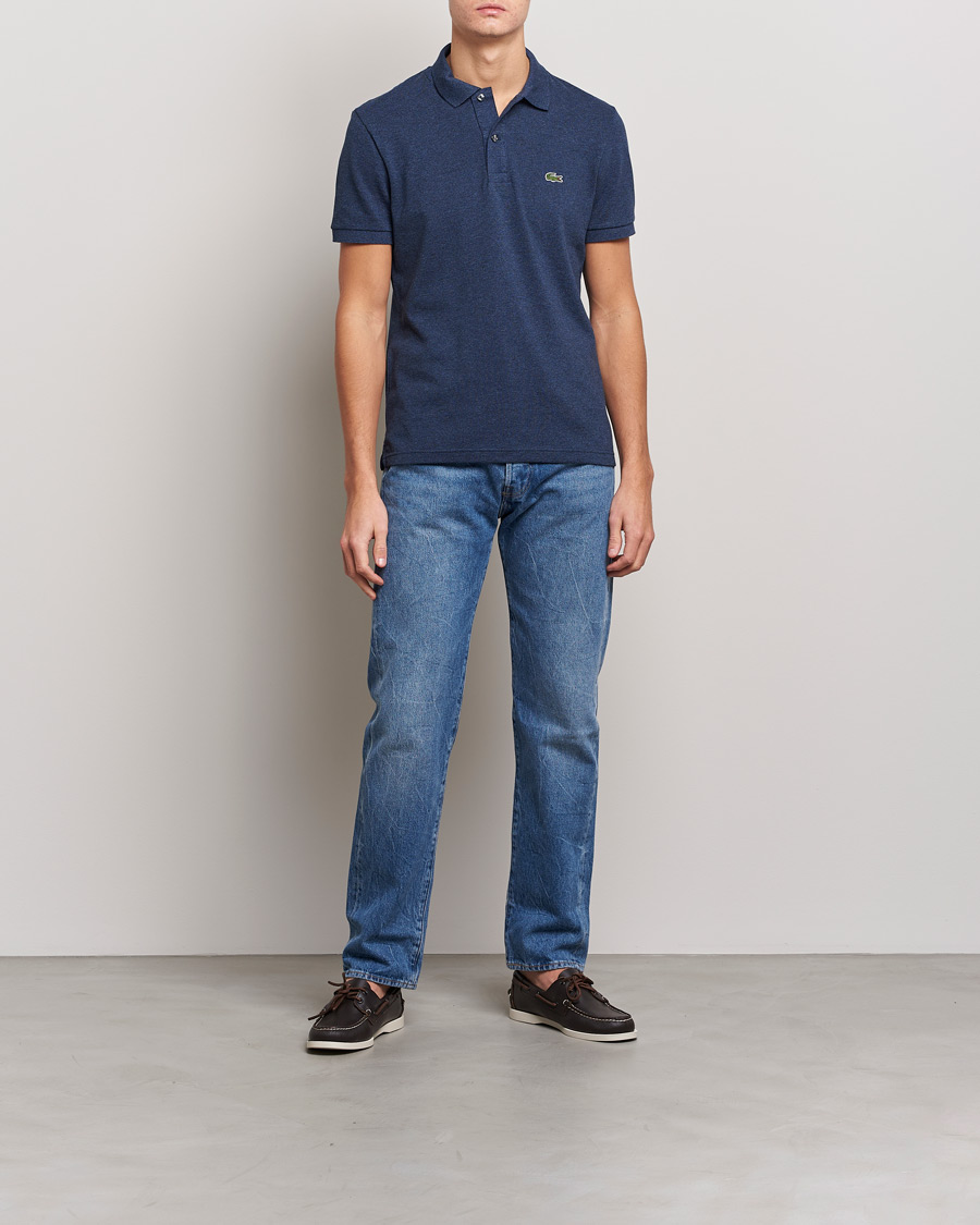 Herr | Pikéer | Lacoste | Slim Fit Polo Piké Dark Indigo Blue