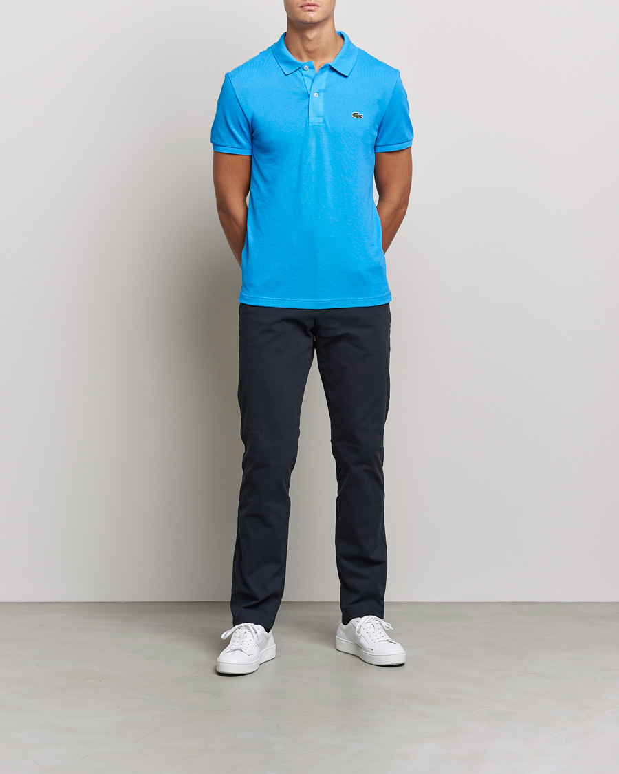 Herr | Pikéer | Lacoste | Slim Fit Polo Piké Argentine Blue