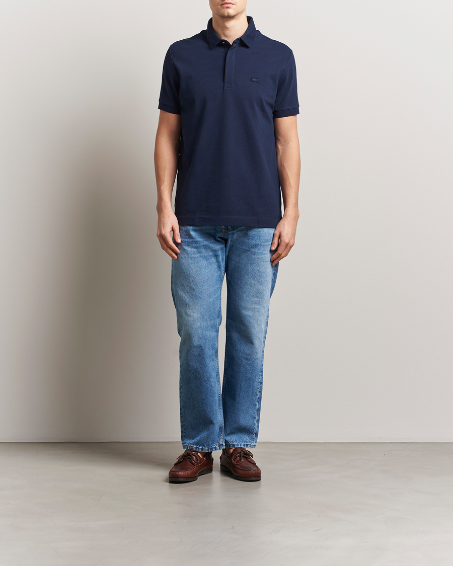 Herr | Pikéer | Lacoste | Paris Polo Piké Navy Blue