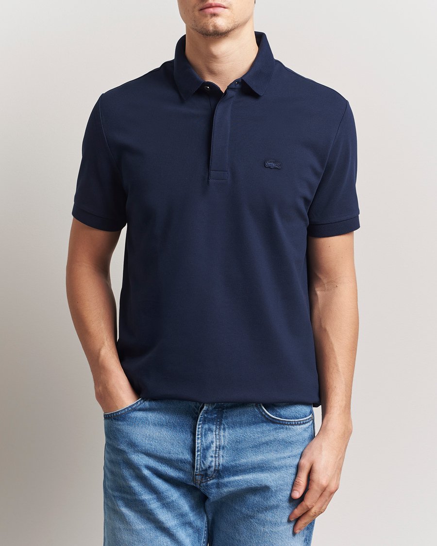 Herr | Pikéer | Lacoste | Paris Polo Piké Navy Blue