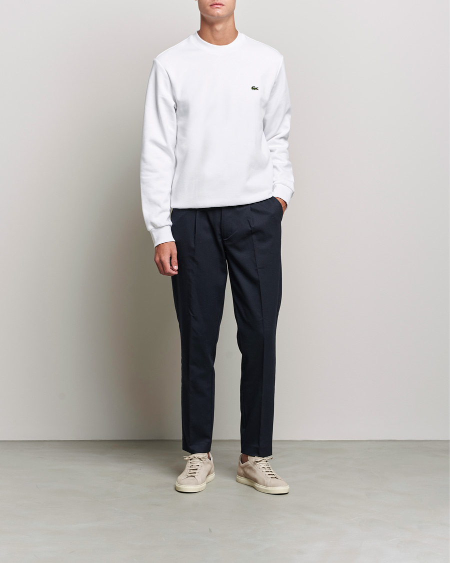 Herr | Tröjor | Lacoste | Crew Neck Sweatshirt White