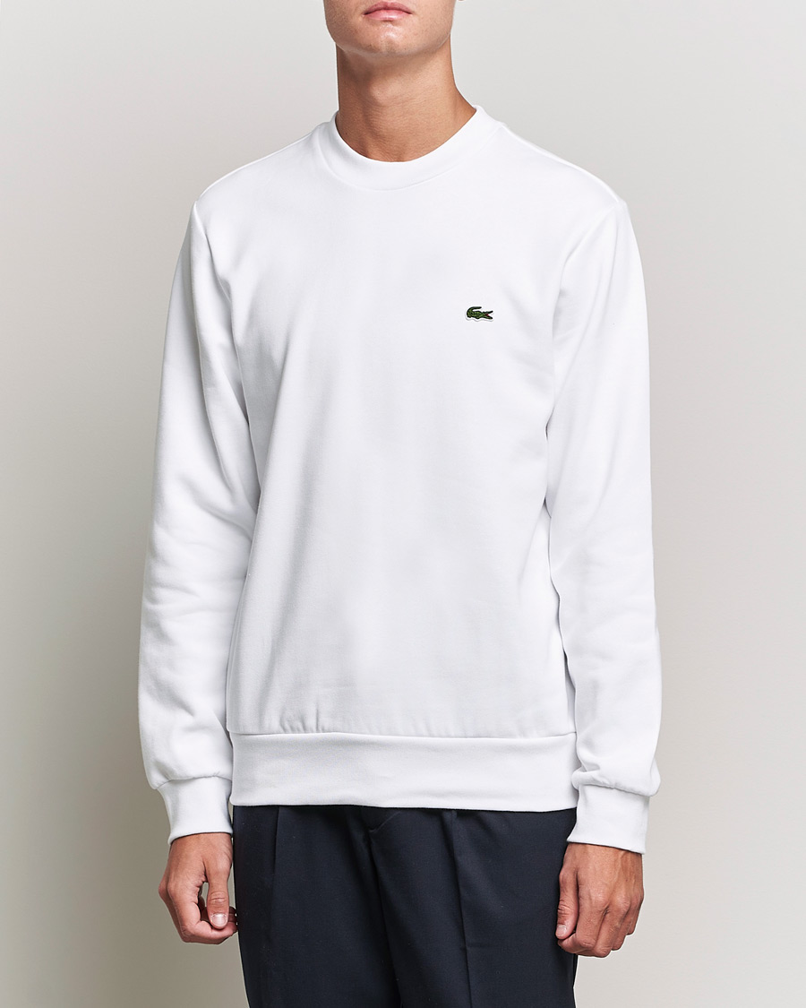 Herr | Sweatshirts | Lacoste | Crew Neck Sweatshirt White