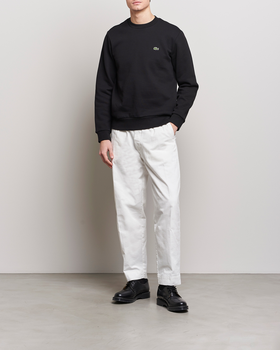 Herr | Tröjor | Lacoste | Crew Neck Sweatshirt Black