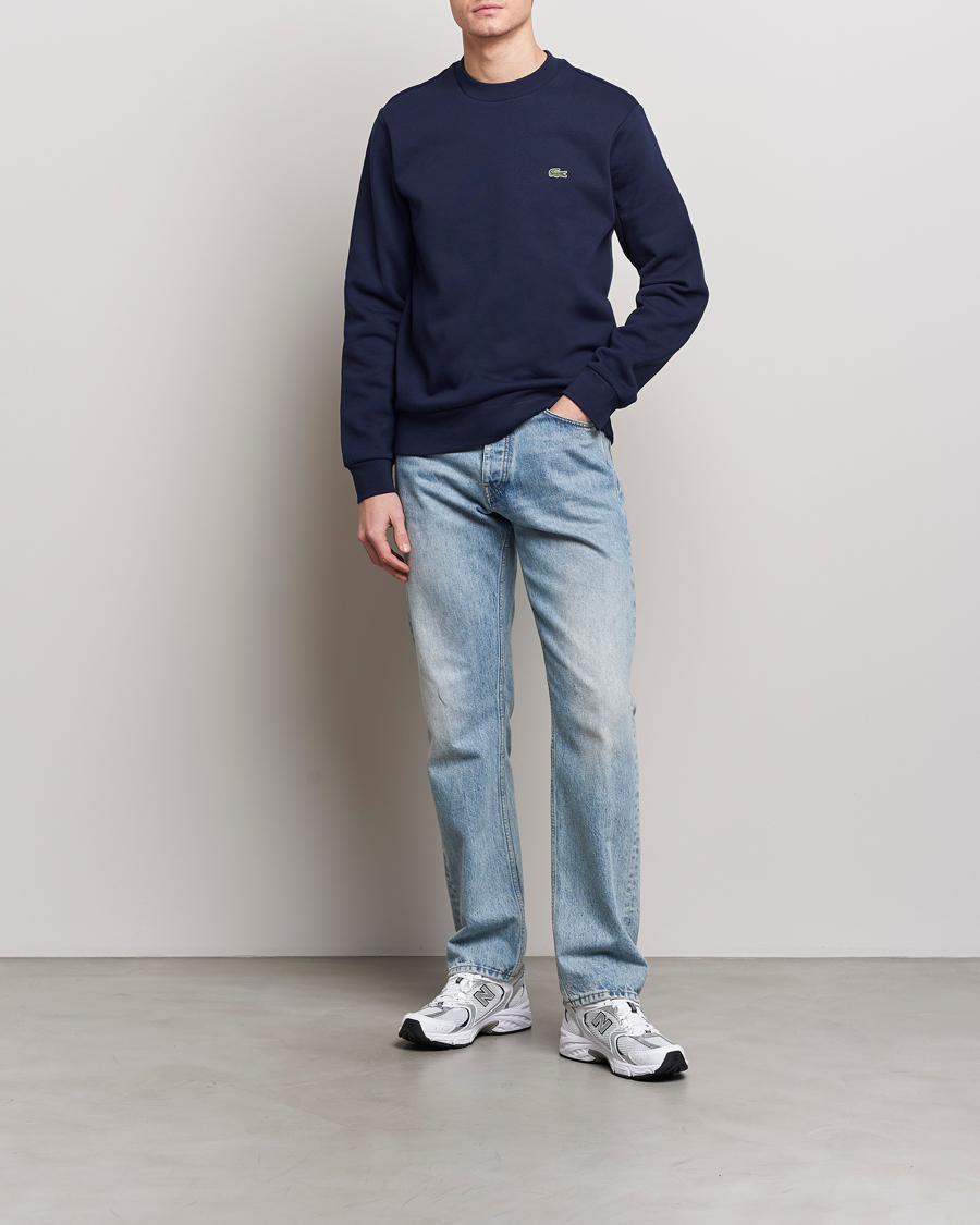 Herr | Tröjor | Lacoste | Crew Neck Sweatshirt Navy Blue