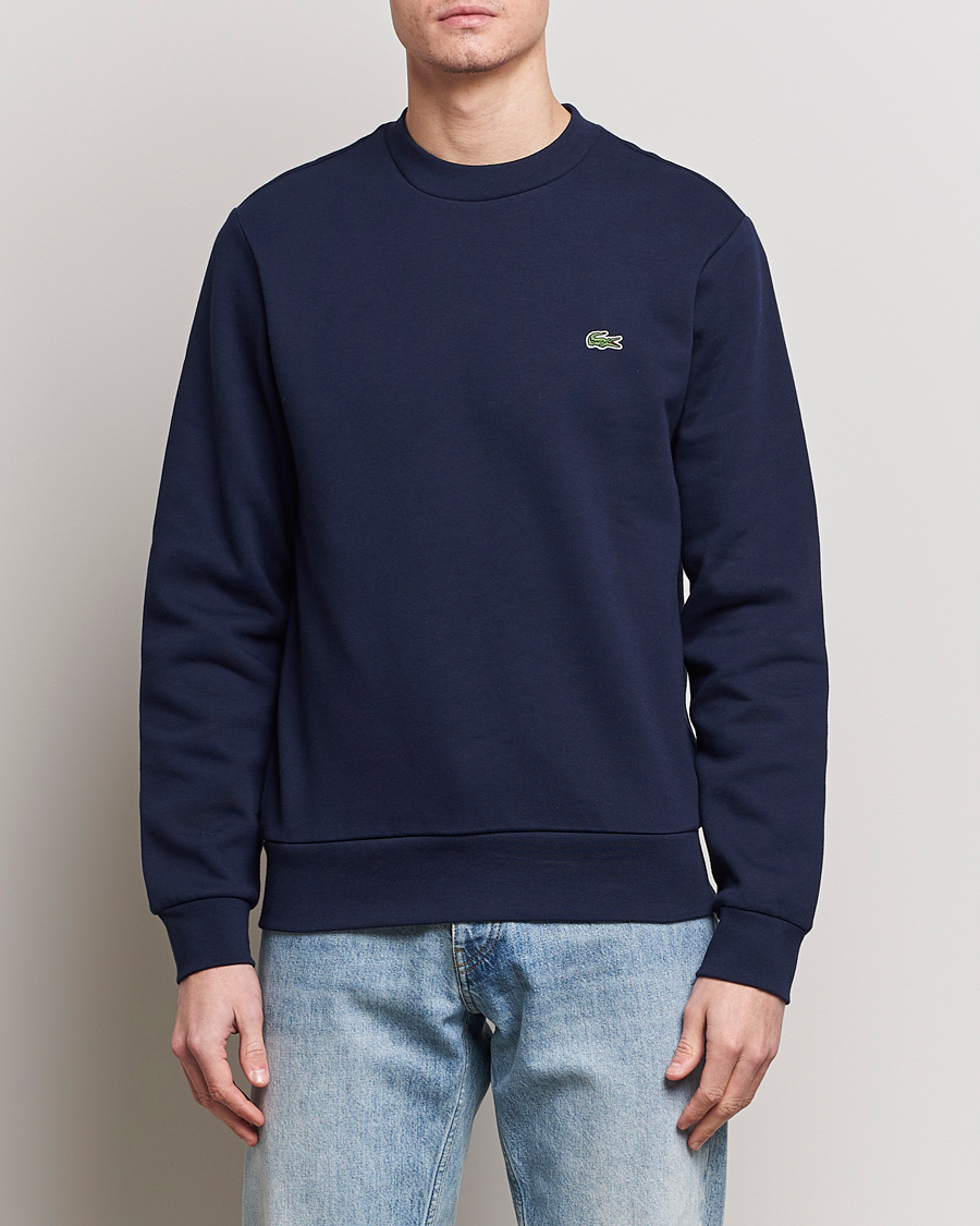Herr |  | Lacoste | Crew Neck Sweatshirt Navy Blue