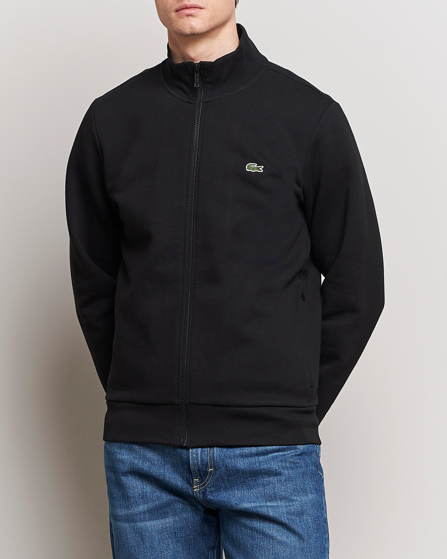 Herr | Kläder | Lacoste | Full Zip Sweater Black