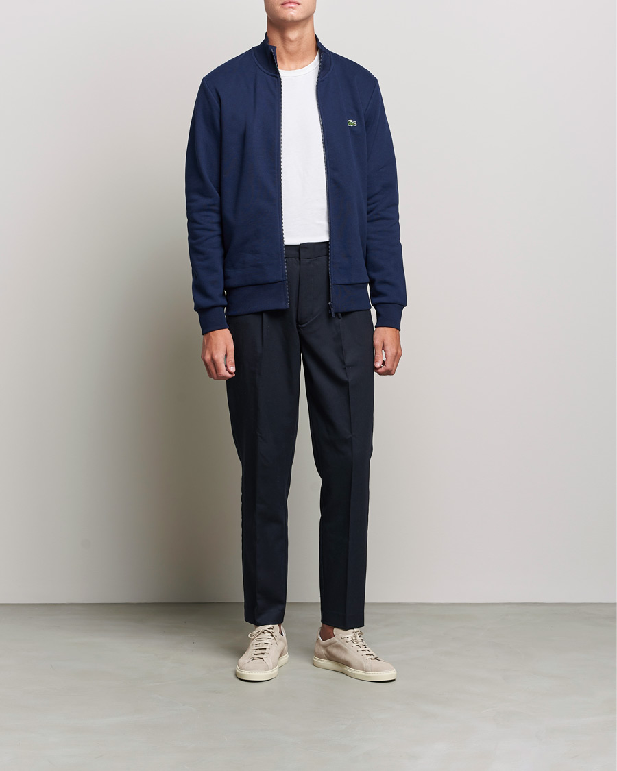 Herr | Tröjor | Lacoste | Full Zip Sweater Navy