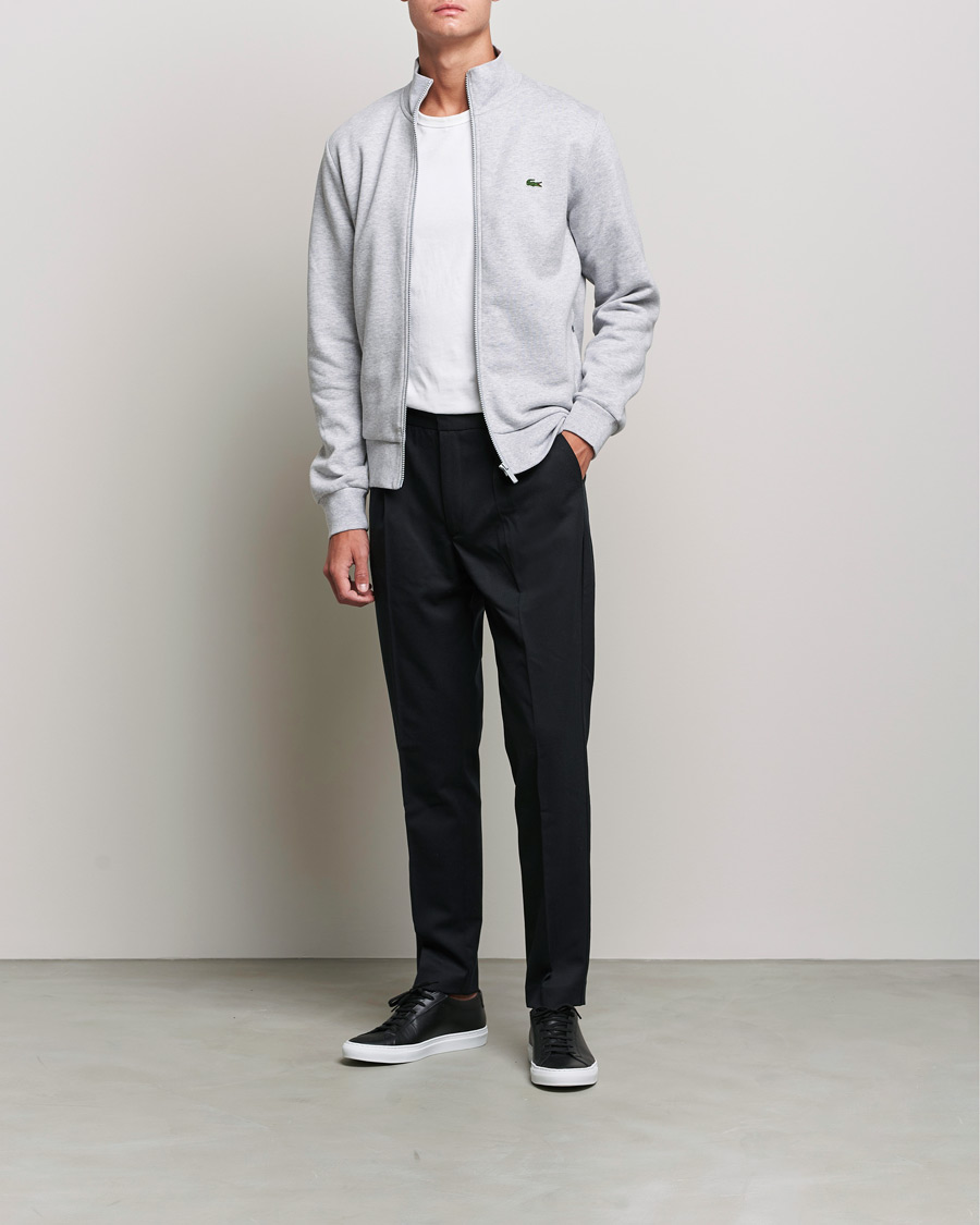 Herr | Tröjor | Lacoste | Full Zip Sweater Silver Chine
