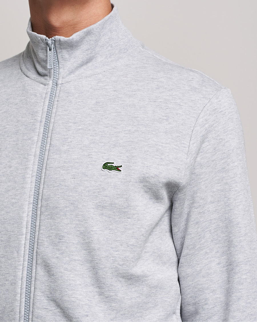 Herr | Tröjor | Lacoste | Full Zip Sweater Silver Chine