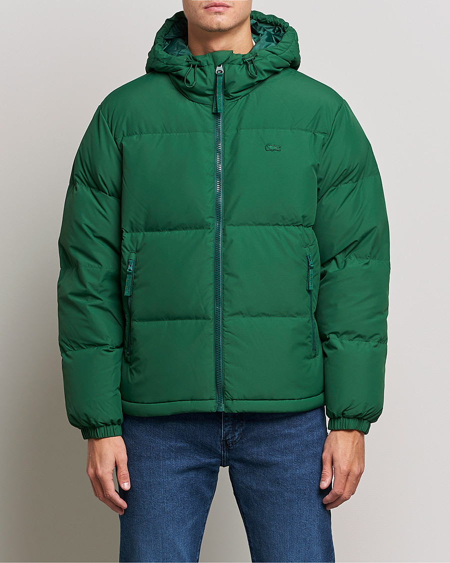 Herr | Dunjackor | Lacoste | Hooded Lightweight Jacket Green