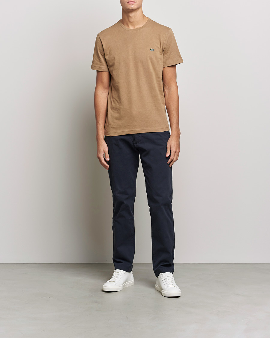 Herr | T-Shirts | Lacoste | Crew Neck Tee Leafy