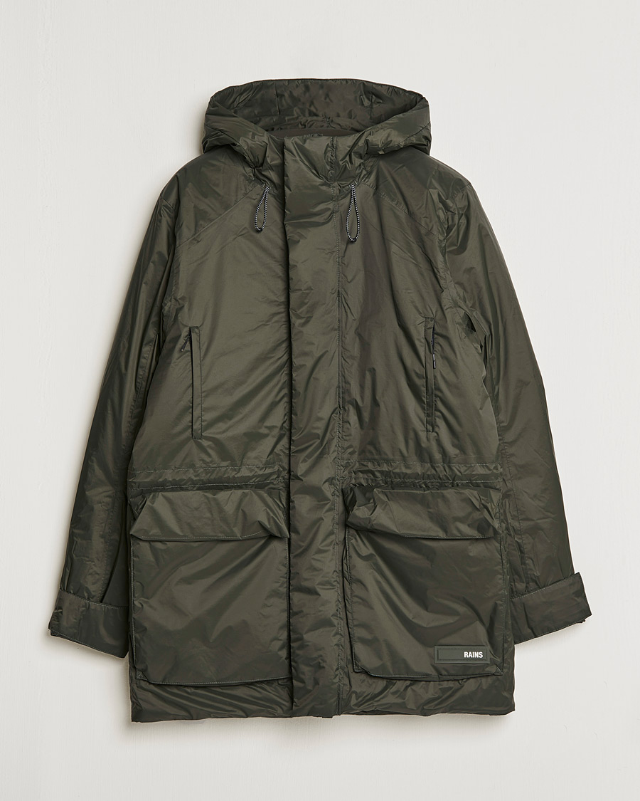 Herr | Jackor | RAINS | Alpine Nylon Parka Green